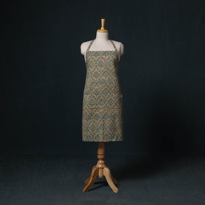 Multicolor - Sanganeri Hand Block Print Cotton Apron with Pocket 61