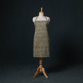 Multicolor - Sanganeri Hand Block Print Cotton Apron with Pocket 61