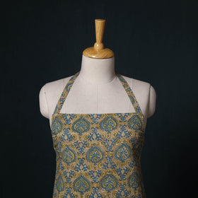 Multicolor - Sanganeri Hand Block Print Cotton Apron with Pocket 61