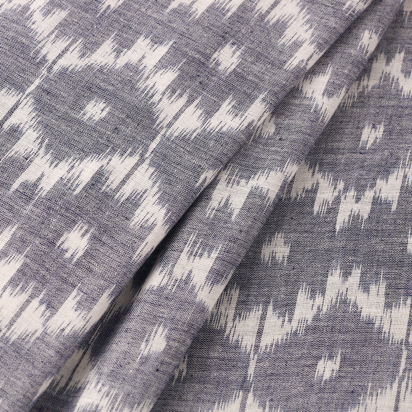 Grey - Maniabandha Ikat Weave Handloom Cotton Fabric 03