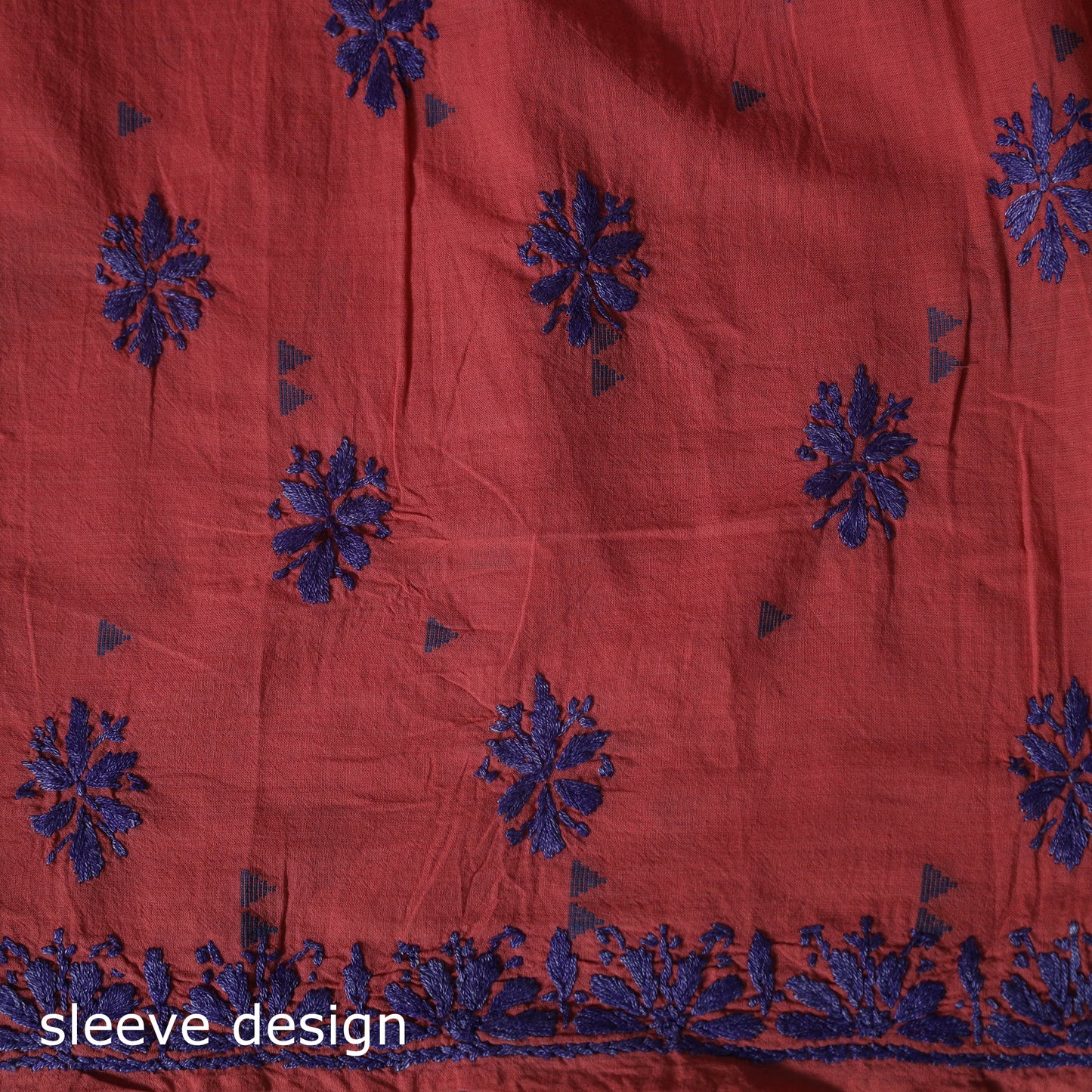 Lucknowi Chikankari Hand Embroidered Jacquard Cotton Unstitched Kurta Material (2.5M) 40