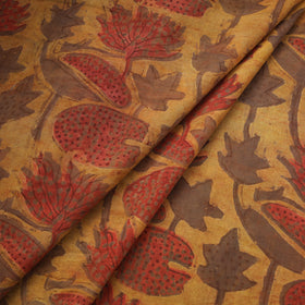 Pomegranate Peel Hand Block Print Cotton Fabric 09