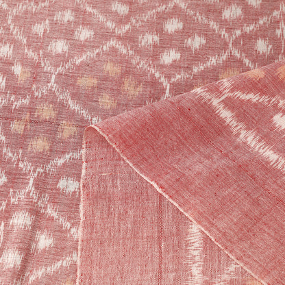 Brown - Maniabandha Ikat Weave Handloom Cotton Fabric 06