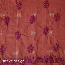 Lucknowi Chikankari Hand Embroidered Jacquard Cotton Unstitched Kurta Material (2.5M) 42
