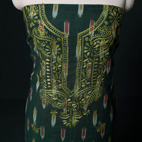 Chikankari Hand Embroidered Cotton Unstitched Kurta Material (3M) 01