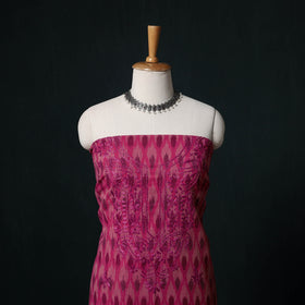 Chikankari Hand Embroidered Cotton Unstitched Kurta Material (3M) 03