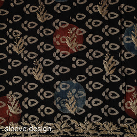 Lucknowi Chikankari Hand Embroidered Ajrakh Cotton Unstitched Kurta Material (2.5M) 45