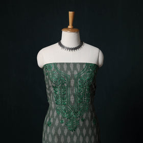 Chikankari Hand Embroidered Cotton Unstitched Kurta Material (3M) 05