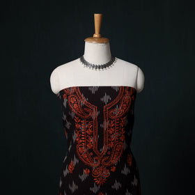 Chikankari Hand Embroidered Cotton Unstitched Kurta Material (3M) 06