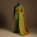 Green Kandangi Chettinad Cotton Saree with Border