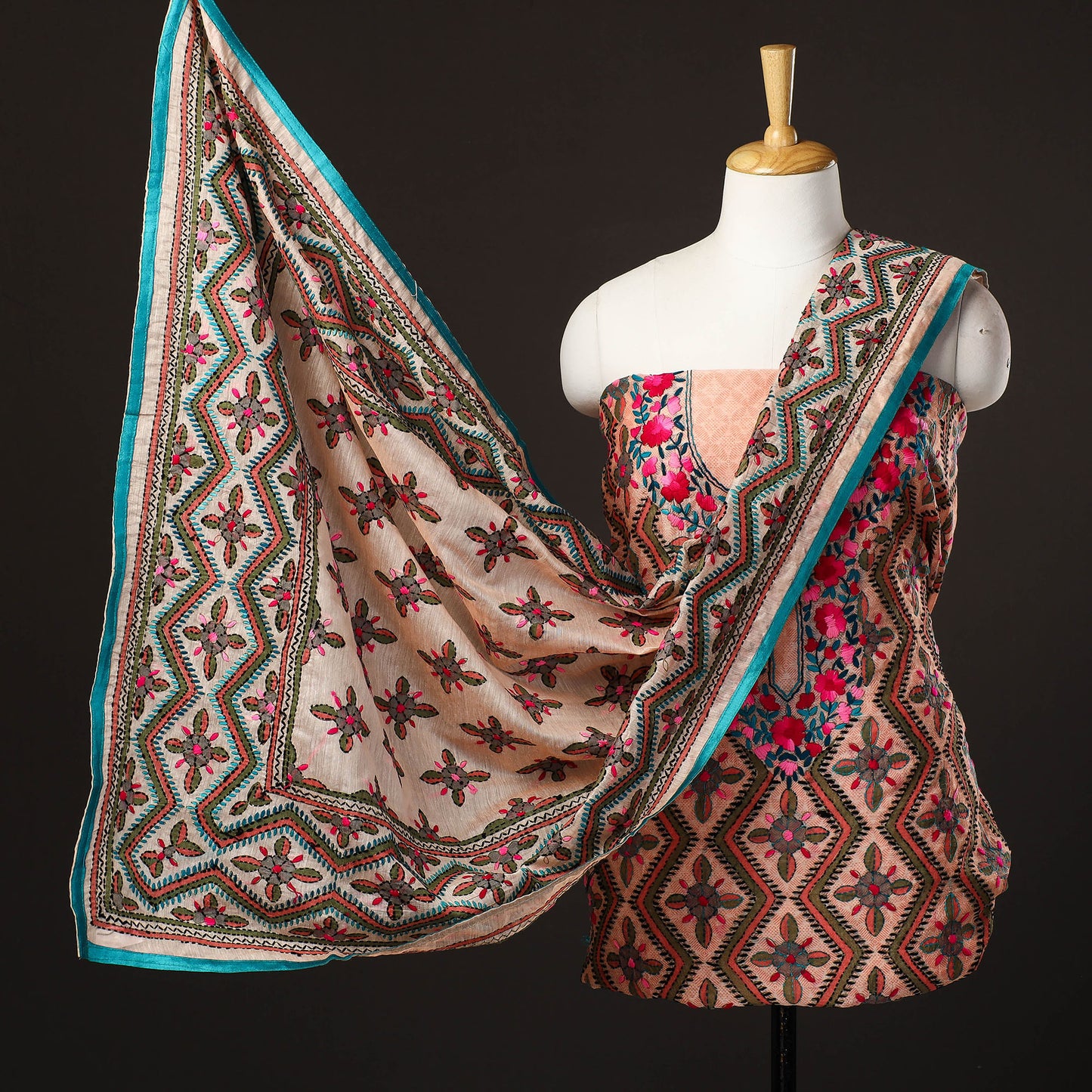 Phulkari Dress Material 