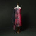 Pink - Shibori Tie-Dye Kota Doria Cotton 3pc Unstitched Dress Material Suit Set 02