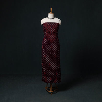 Chikankari Hand Embroidered Cotton Unstitched Kurta Material (3M) 14