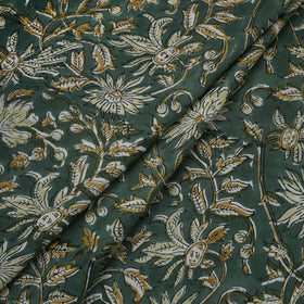 Floral Sanganeri Hand Block Print Pure Cotton Fabric 02