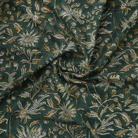 Floral Sanganeri Hand Block Print Pure Cotton Fabric 02