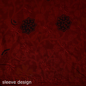 Chikankari Hand Embroidered Cotton Unstitched Kurta Material (3M) 16