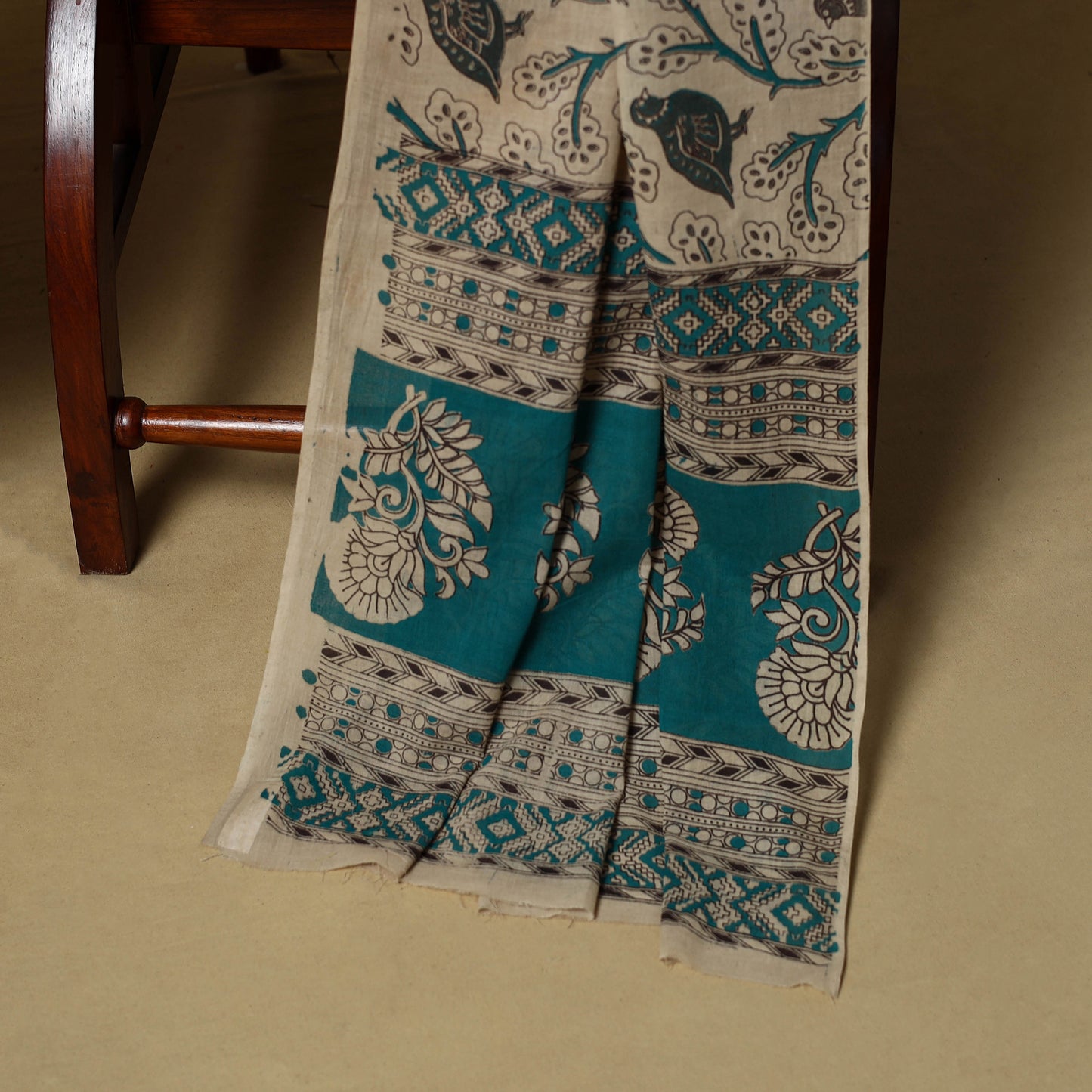 Blue - Plain Cotton 3pc Unstitched Dress Material 05