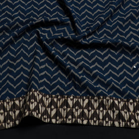 Blue - cotton akola blouse piece 162 - handcrafted