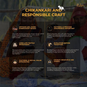 Lucknowi Chikankari Hand Embroidered Cotton Unstitched Kurta Material (2.7M) 03