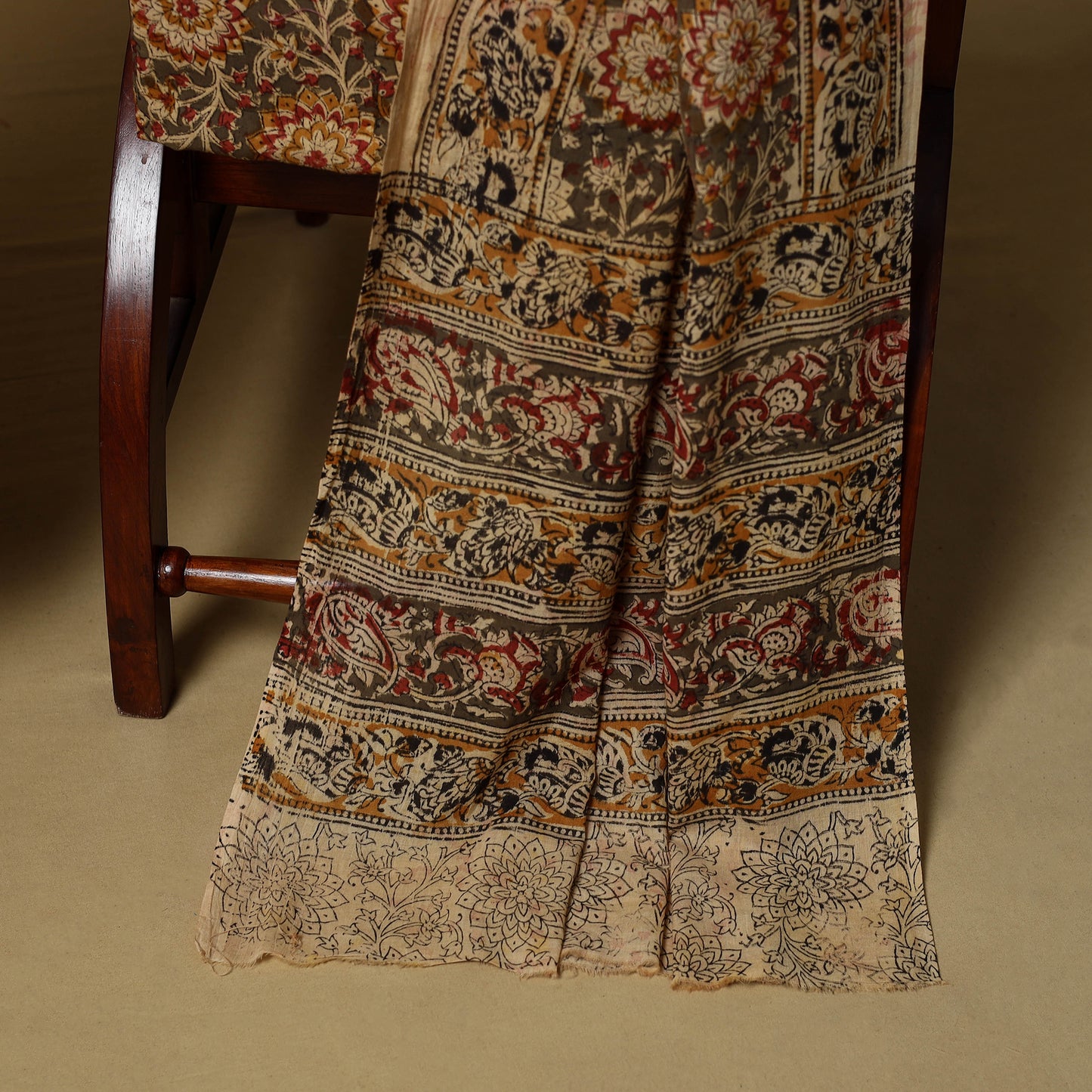 Red - Plain Cotton 3pc Unstitched Dress Material 09