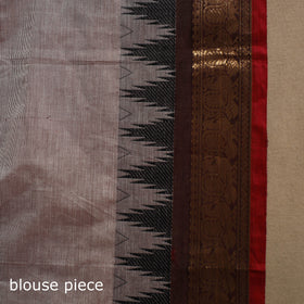 Grey Kandangi Chettinad Cotton Saree with Border