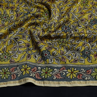 Handpainted Chanderi Silk Kalamkari Blouse Piece 44