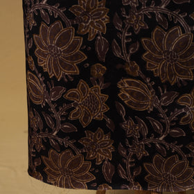 Bagru Hand Block Print Natural Dyed Modal Silk 2pc Unstitched Dress Material Kurta Set 03