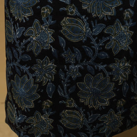 Bagru Hand Block Print Natural Dyed Modal Silk 2pc Unstitched Dress Material Kurta Set 05