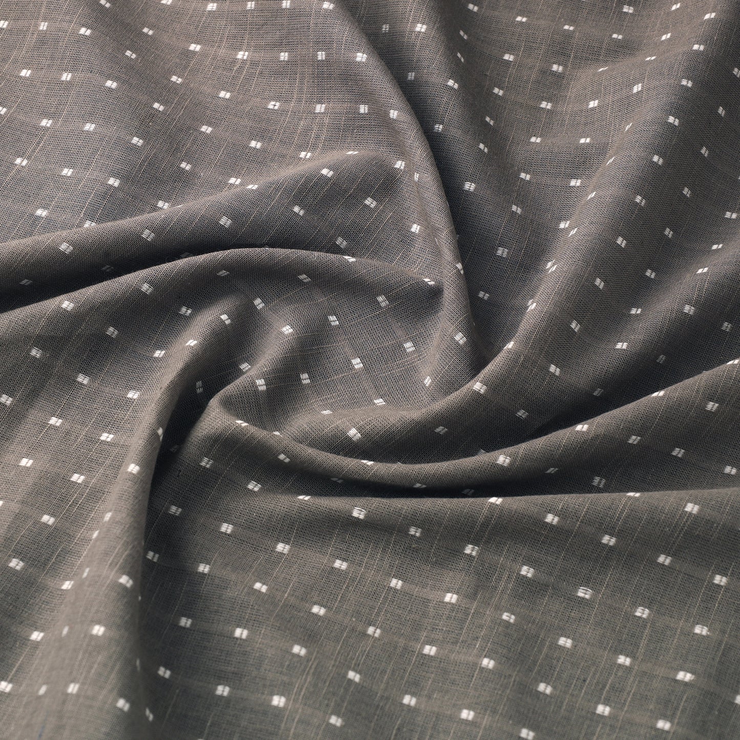 Grey - Jacquard Prewashed Cotton Fabric 29