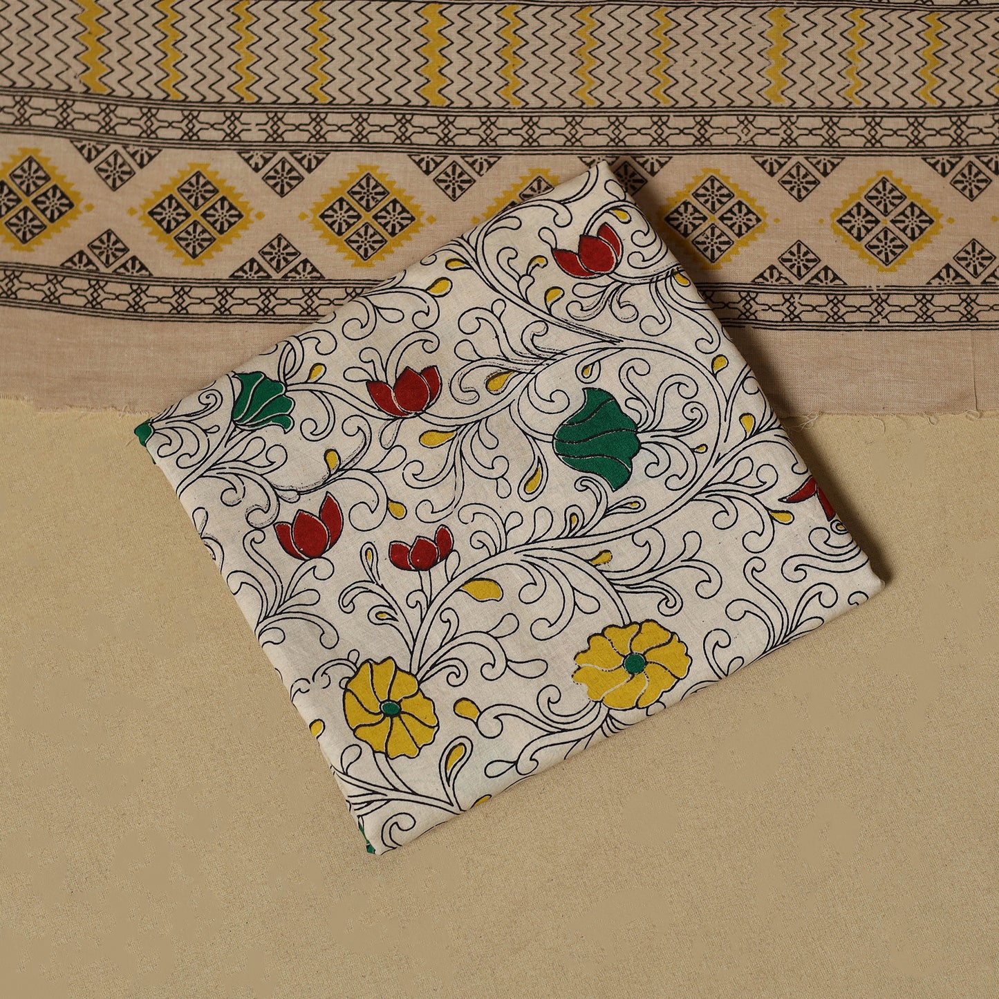 Maroon - Plain Cotton 3pc Unstitched Dress Material 17