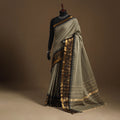 Grey Kandangi Chettinad Cotton Saree with Border