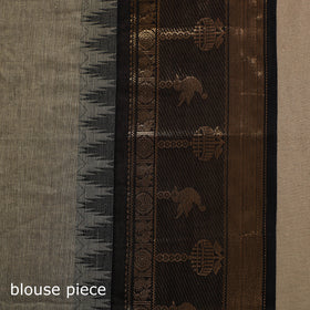 Grey Kandangi Chettinad Cotton Saree with Border