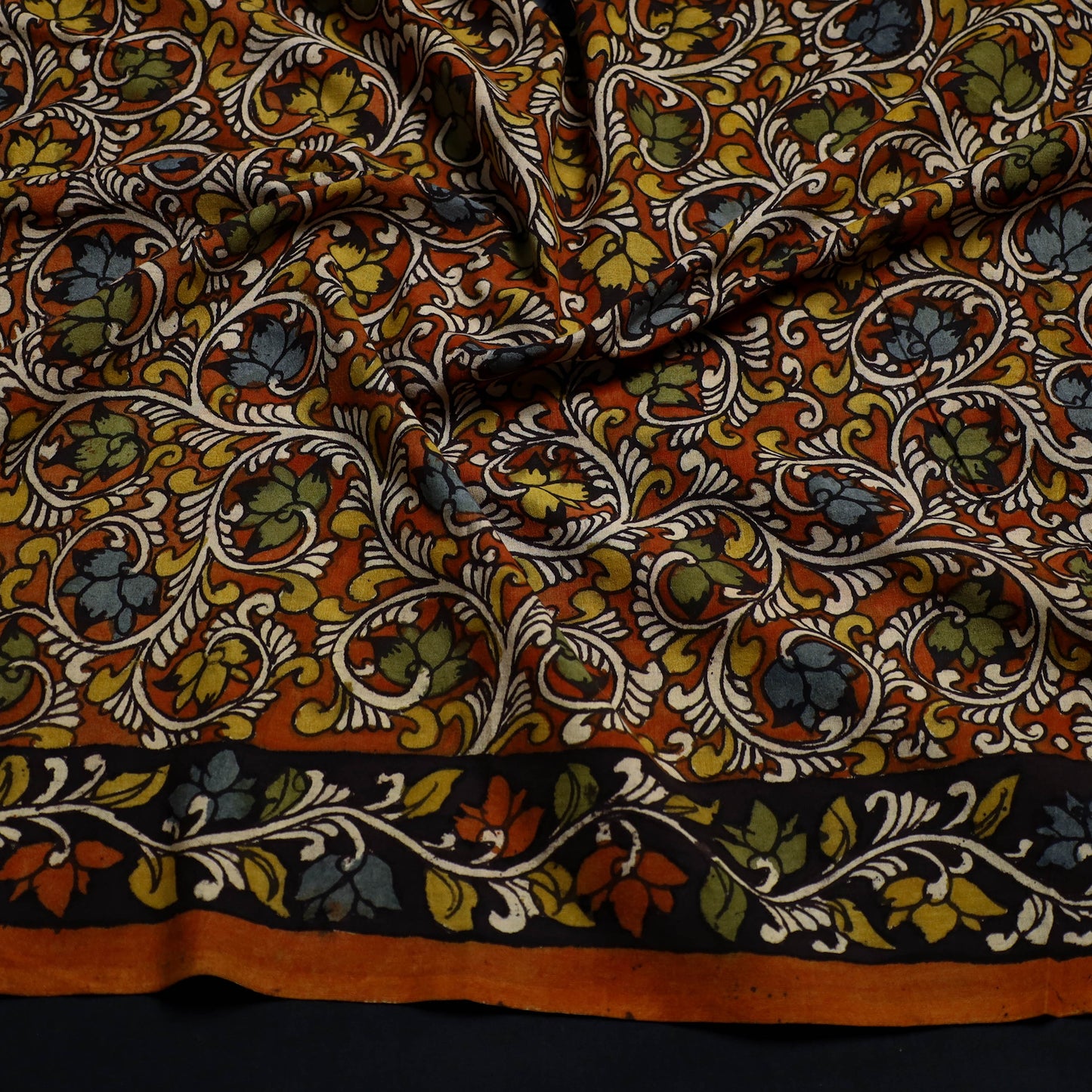 Handpainted Cotton Kalamkari Blouse Piece 08