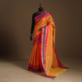 Orange Kandangi Chettinad Cotton Saree with Border