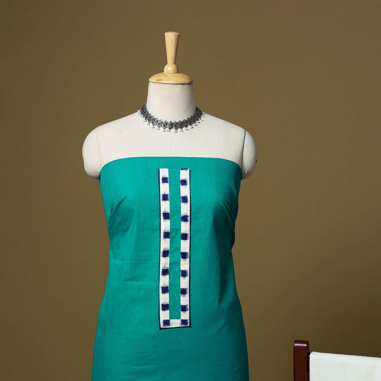 Green - Plain Cotton 3pc Unstitched Dress Material 21