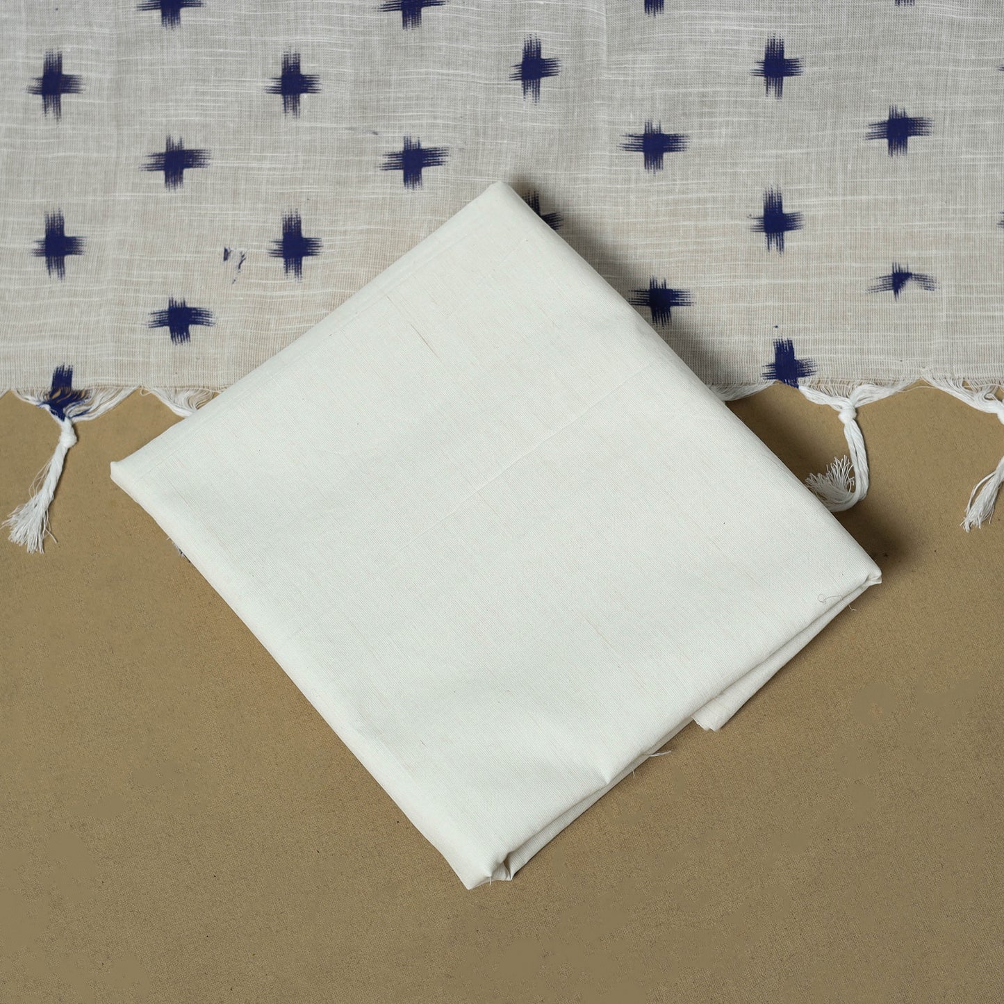 Green - Plain Cotton 3pc Unstitched Dress Material 21