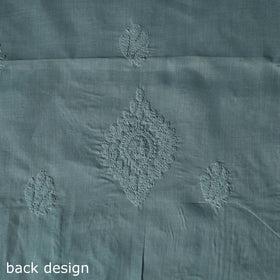 Lucknow Chikankari Parsi Style Hand Embroidered Pure Mul Cotton Unstitched Kurta Material (2.8M) 26