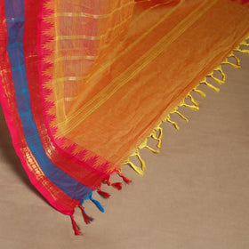 Orange Kandangi Chettinad Cotton Saree with Border