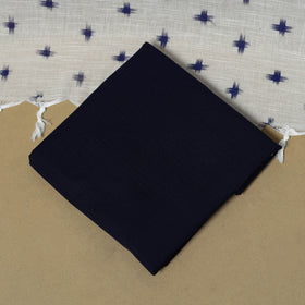 Blue - Plain Cotton 3pc Unstitched Dress Material 22