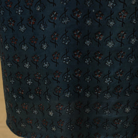 Bagru Hand Block Print Natural Dyed Modal Silk 2pc Unstitched Dress Material Kurta Set 13