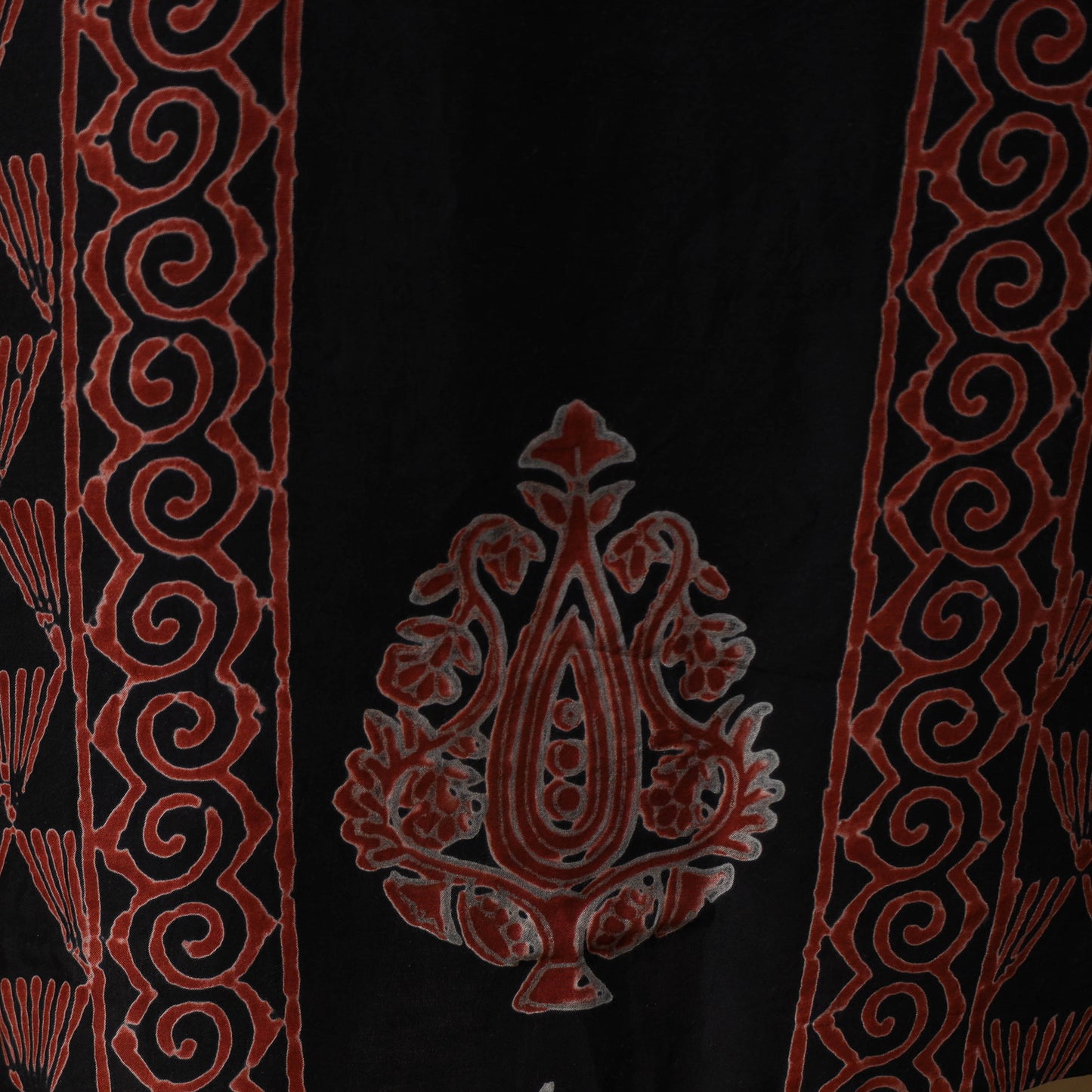Bagru Hand Block Print Natural Dyed Modal Silk 2pc Unstitched Dress Material Kurta Set 15