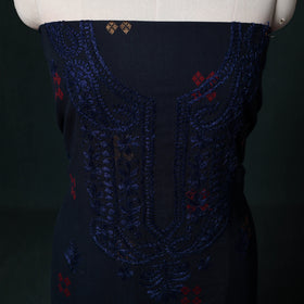 Chikankari Hand Embroidered Cotton Unstitched Kurta Material (3M) 40