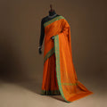 Orange - kandangi chettinad cotton saree with border 88