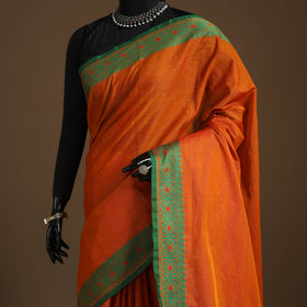 Orange - kandangi chettinad cotton saree with border 88