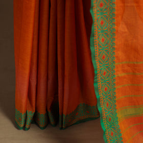 Orange - kandangi chettinad cotton saree with border 88