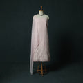Pink - Lucknowi Chikankari Hand Embroidered Cotton 3pc Unstitched Dress Material Suit Set 03