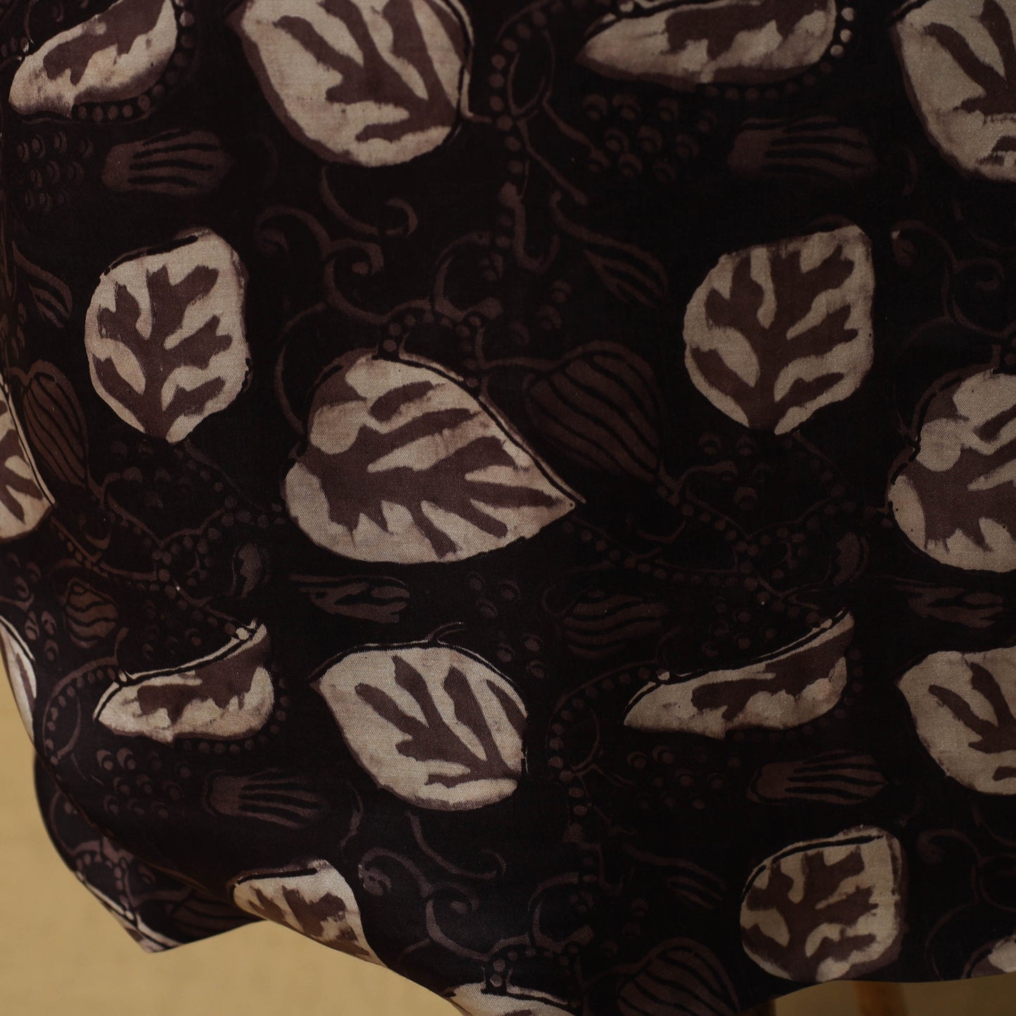 Bagru Hand Block Print Natural Dyed Modal Silk 2pc Unstitched Dress Material Kurta Set 21