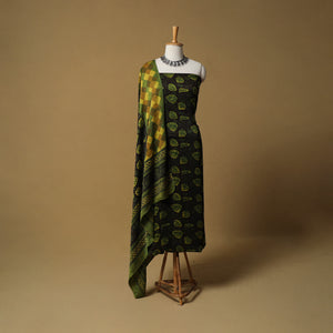 Bagru Hand Block Print Natural Dyed Modal Silk 2pc Unstitched Dress Material Kurta Set 22