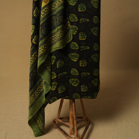 Bagru Hand Block Print Natural Dyed Modal Silk 2pc Unstitched Dress Material Kurta Set 22