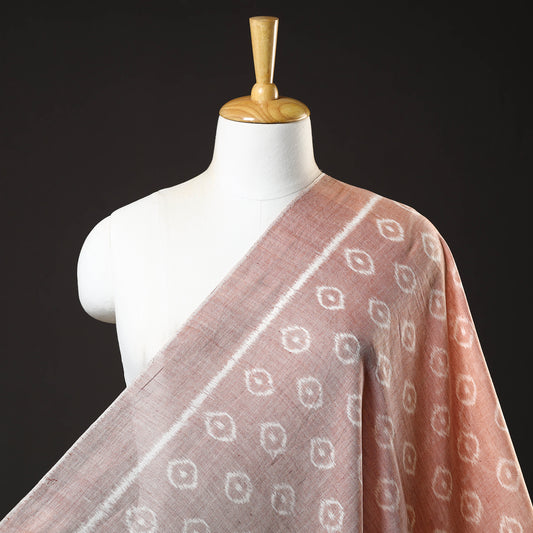 Brown - Maniabandha Ikat Weave Handloom Cotton Fabric 07